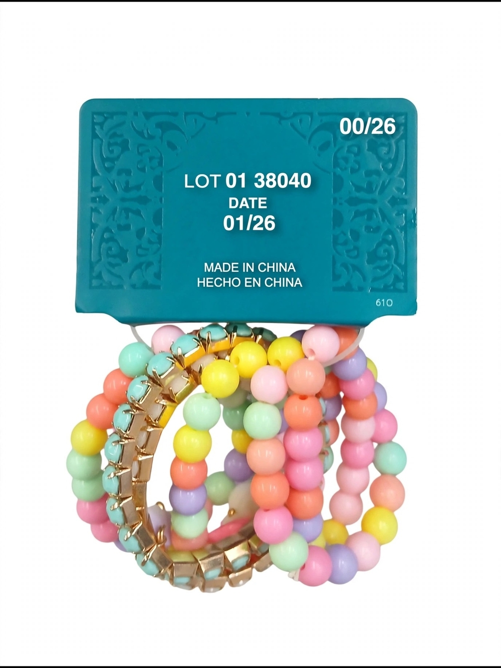 wonder nation Pastel Beaded Hair Coil Set - Multicolor